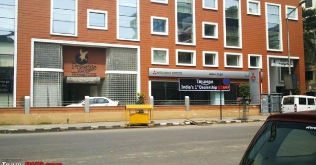 Triumph's first Indian dealership takes shape in Bangalore