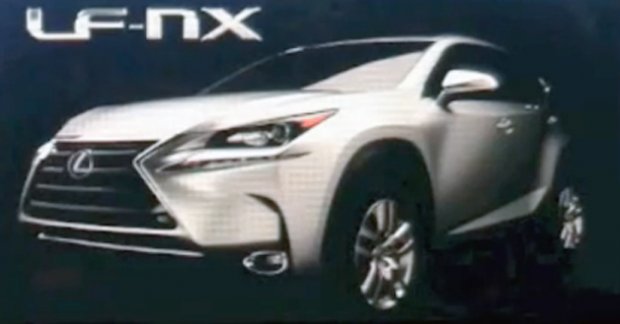 Production Lexus LF-NX SUV leaked on presentation