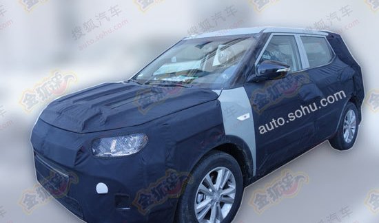 Ssangyong's mini SUV X100 snapped inside and out