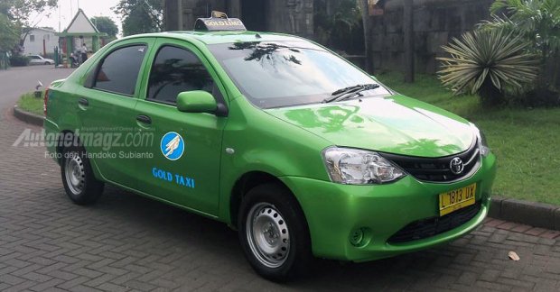 India-made Toyota Etios used as a taxi in Indonesia