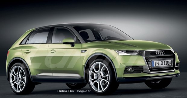 Entry-level Audi Q1 mini SUV rendered