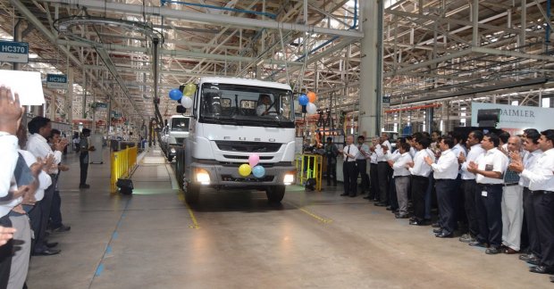 DICV commences production of LHD FUSO trucks at Oragadam