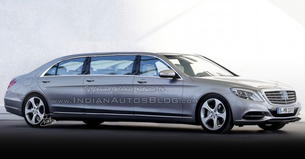 Mercedes S Class Pullman Limousine rendering