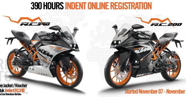 KTM RC200 bookings open in Indonesia