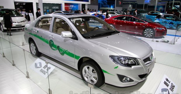 Corolla-based Toyota Ranz EV showcased in Guangzhou