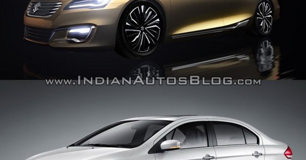 Suzuki Authentics Concept vs Maruti Ciaz: Concept vs Reality