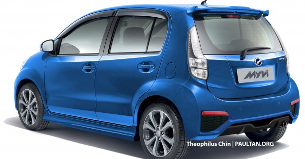 Perodua Myvi facelift - Rendering