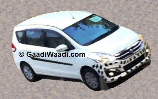 Marut Ertiga facelift features new grille, bumper