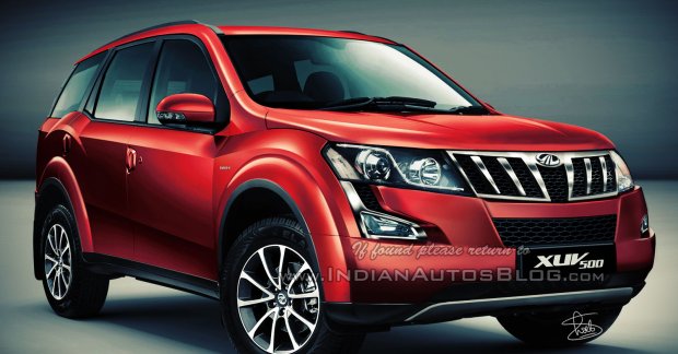 2015 Mahindra XUV500 facelift rendered with new front fascia