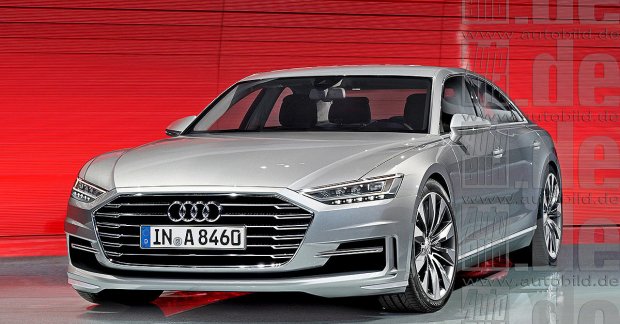 2018 Audi A8 to have 6L W12, 4L V8 engines - Rendering