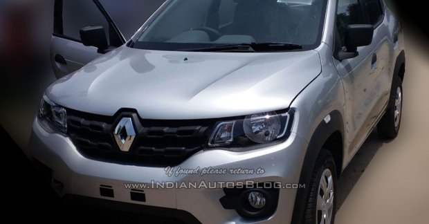 Renault Kwid spied at a dealer yard ahead of launch
