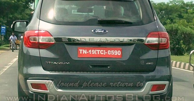 2016 Ford Endeavour Titanium 4x4 snapped in Chennai