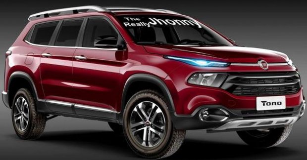 Fiat Toro pick-up imagined as an SUV - Rendering