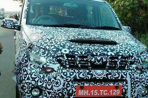 Mahindra Quanto facelift spied in Navi Mumbai