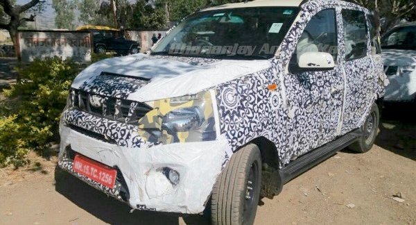 Camouflaged Mahindra Quanto facelift spied [1 Pic]