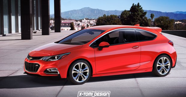 Chevrolet Cruze RS 3-door imagined - Rendering