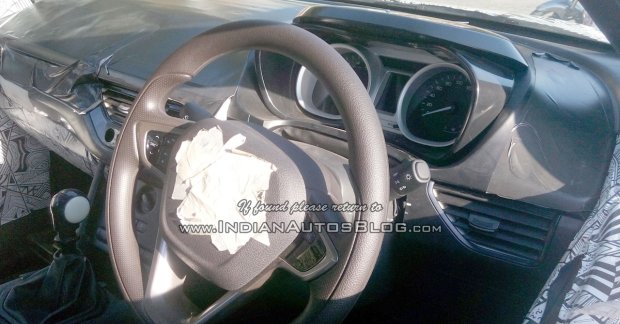 Tata Nexon compact SUV's interior snapped with AMT - Spied