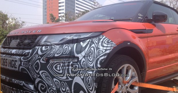 Range Rover Evoque Convertible Spied In India