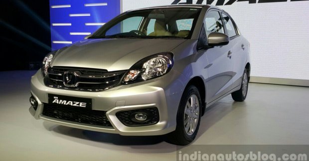 2016 Honda Amaze (facelift) launched at INR 5.29 lakhs