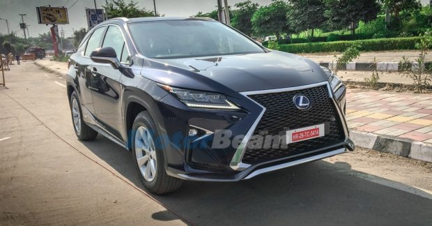 Lexus RX 450h spotted in Delhi with test plates