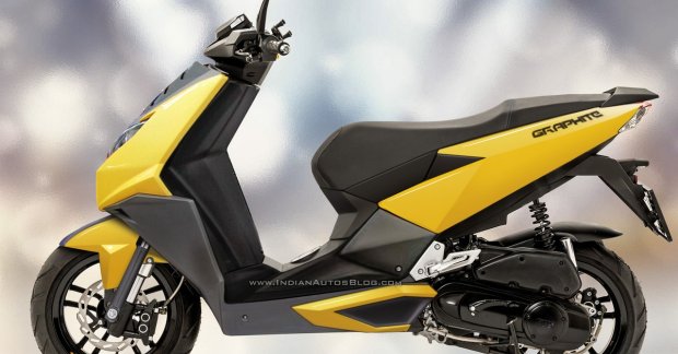 TVS Graphite scooter - Rendering