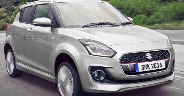 2017 Maruti Swift rendered in 6 exterior colors