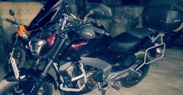 Bajaj Dominar 400 modified into a Tourer