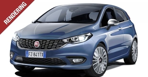 Euro-spec Fiat Punto successor - Rendering