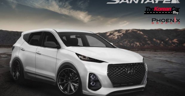 Next-gen Hyundai Santa Fe rendered