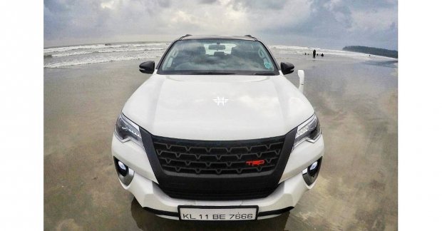 Toyota Fortuner spotted with TRD parts in India