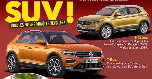 VW T-ROC & VW T-Cross rendered by French media