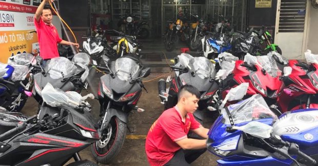 Yamaha R15 v3.0 retailed by multi-brand dealer in Vietnam