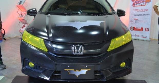 Batman-themed Honda City showcased at Nepal Auto Show 2017