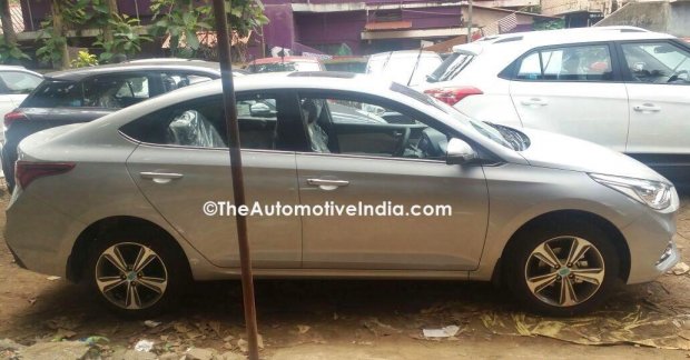 New Hyundai Verna 2017 Spotted in Sleek Silver body colour