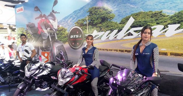 Bajaj's distributor in Central America displays line-up at 