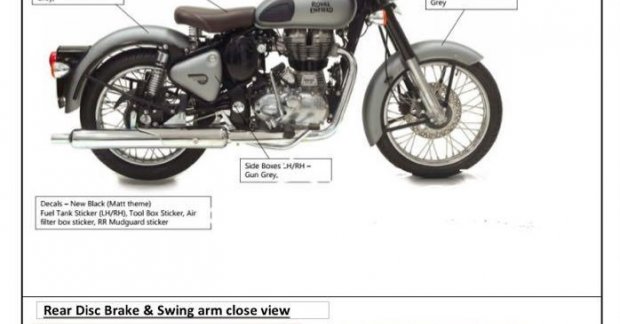 Royal Enfield Mudguard Mat 2024 favors