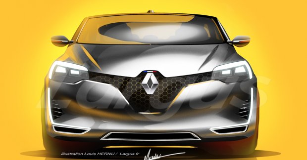 2019 Renault Clio Mk5 rendered based on the Symbioz concept