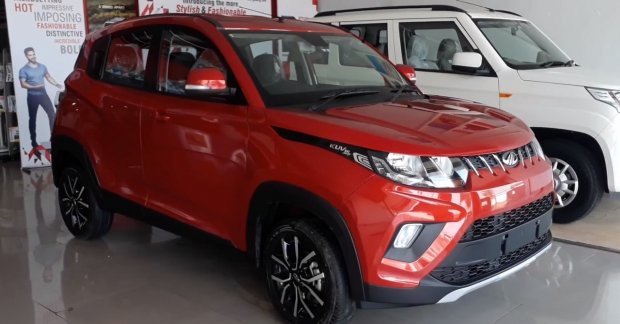 Mahindra KUV100 NXT revealed, spotted at a dealership