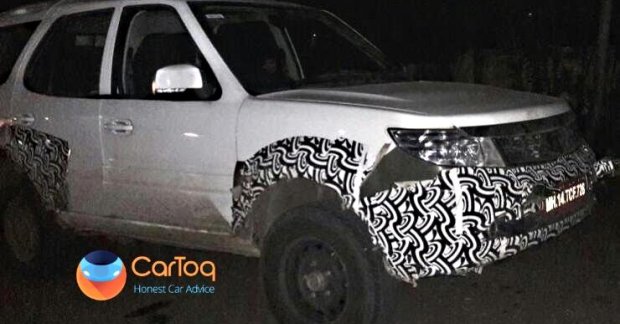 Tata Safari Storme Army-spec spied in Pune