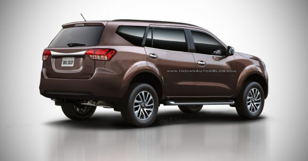 2018 Nissan Paladin (Nissan Navara-based SUV)'s rear rendered