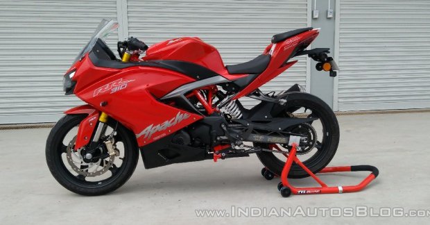 TVS Apache RR 310 price hiked now costs INR 2 23 lakhs 