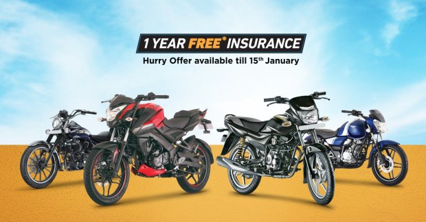 Bajaj Auto offers 1 year free insurance on select range valid