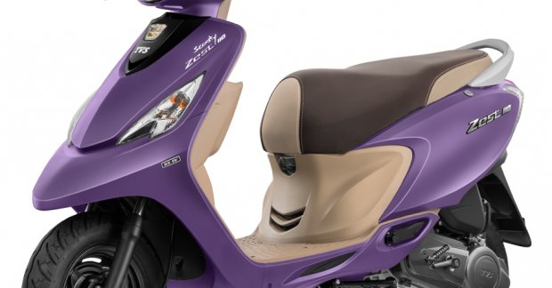 TVS Scooty Zest 110 Matte Purple colour variant introduced