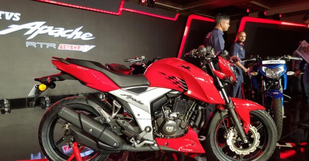 Tvs Apache Rtr 160 4v Abs Launched In India Priced At Inr 98 644