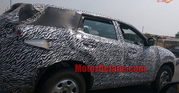 Production Tata H5X shows its side profile in new spy shots