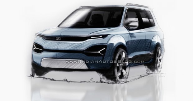 Tata H5X 7-seat concept sketch rendering by IAB