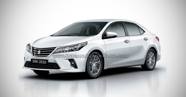 Maruti Suzuki-badged-Toyota Corolla Altis - Rendering