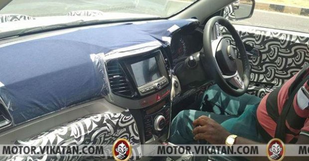Mahindra S201's interior spied in detail