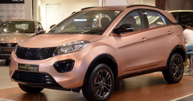 Tata Nexon Rose Gold Edition showcased at Coimbatore 