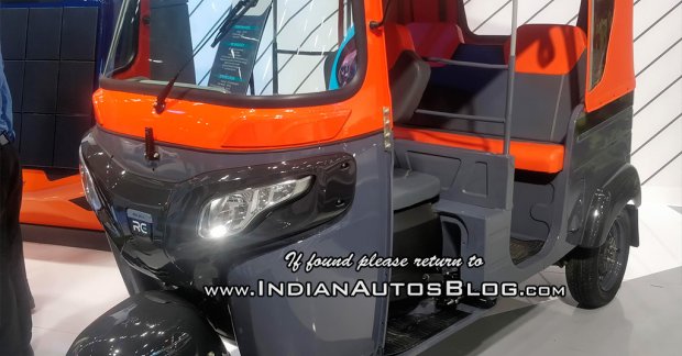 Bajaj RE electric auto rickshaw showcased at MOVE 2018